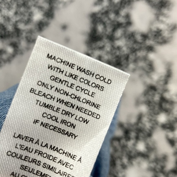 Elie Tahari Chambray Shorts Womens Size 4 Blue Tie Waist Lightweight Summer NWOT - Picture 11 of 12